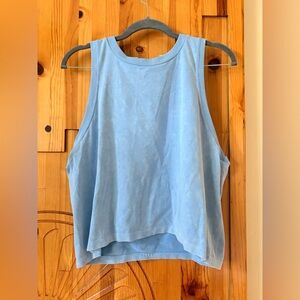 Women's Soft Light Blue Relaxed Tank Top
